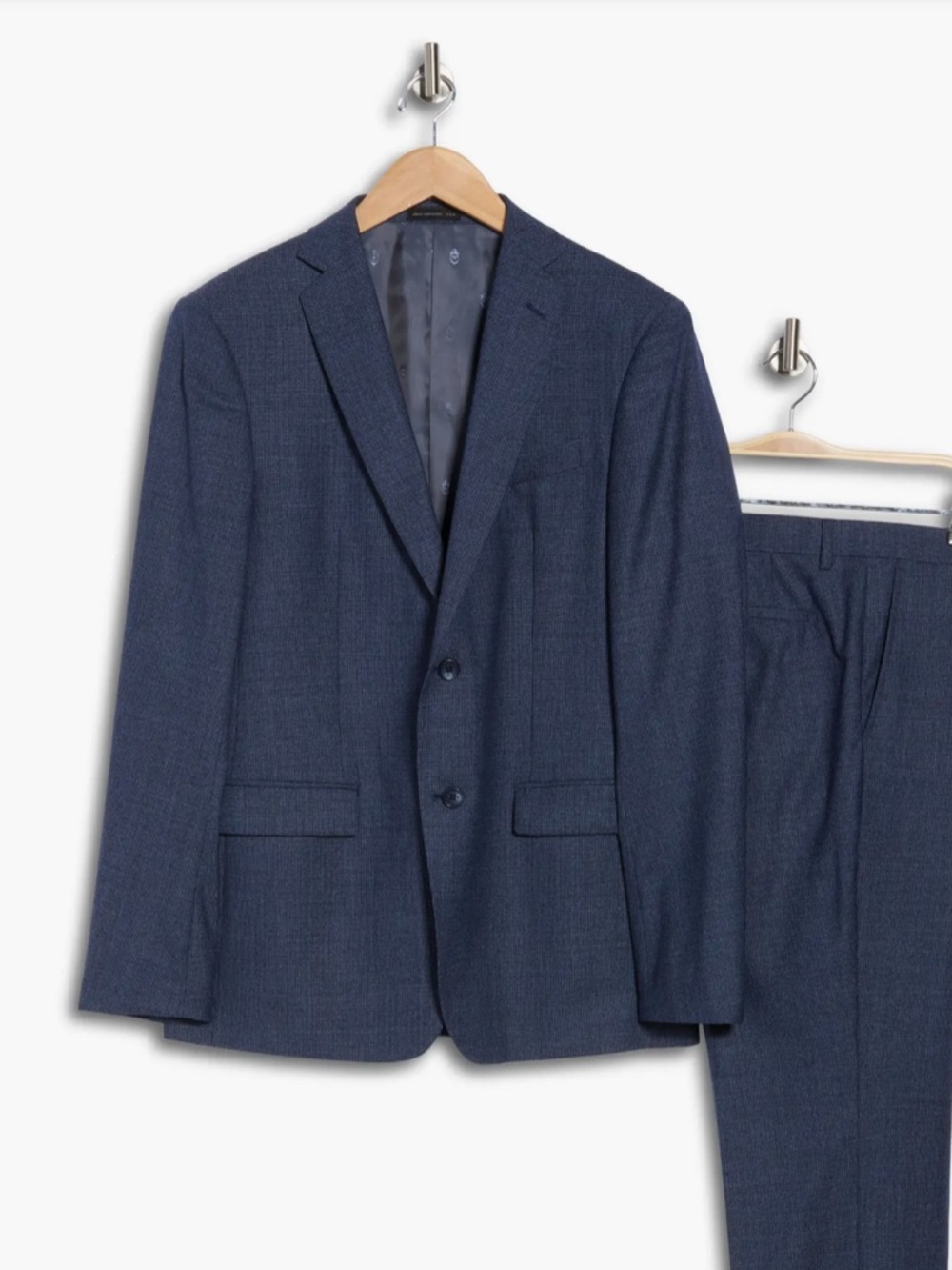John Varvatos Dark Navy Two-Button Sport Coat